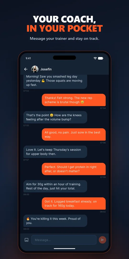 LILO client app: chat with the coach
